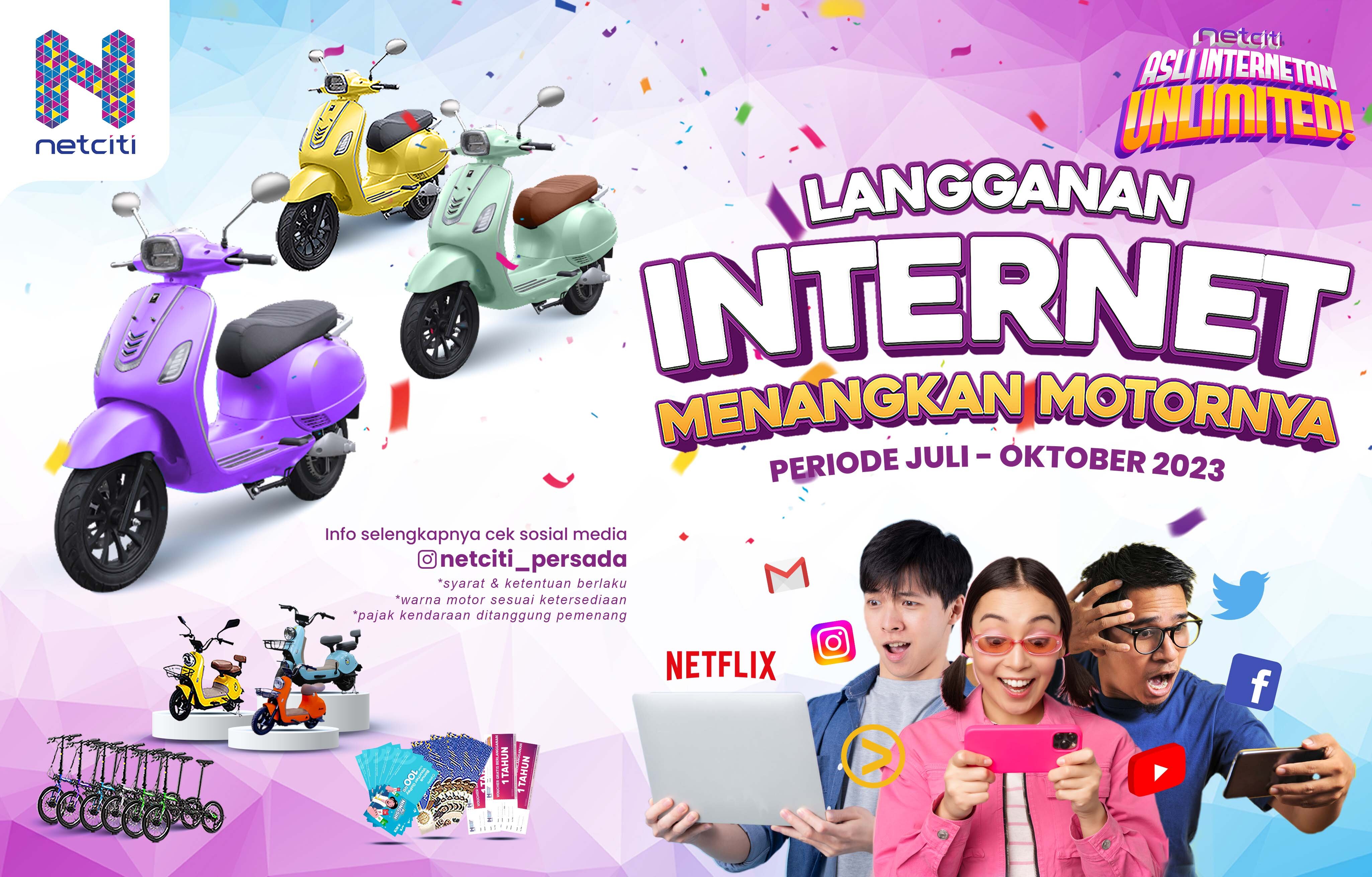 Ingin Menangkan Hadiah-Hadiah Spektakuler? Berlangganan Internet Netciti Sekarang!