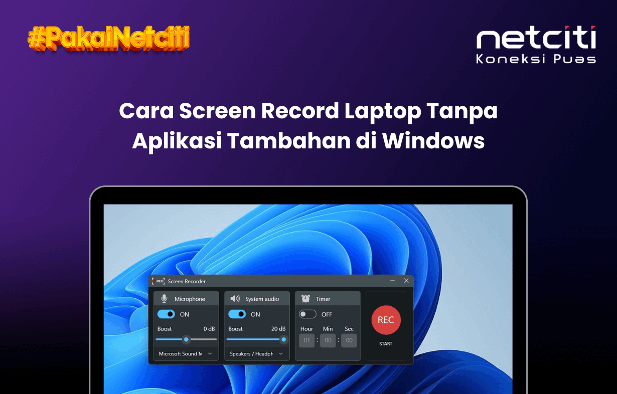 Cara Screen Record di Laptop Windows Tanpa Aplikasi Tambahan